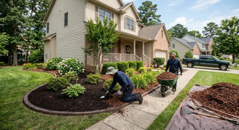 Garden Mulch Installation in Ventura County, CA